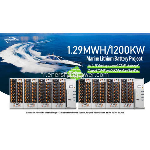 Système d'alimentation de la batterie marine 1mwh